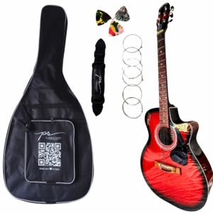 PS Signature Red Glossy Acoustic Guitar