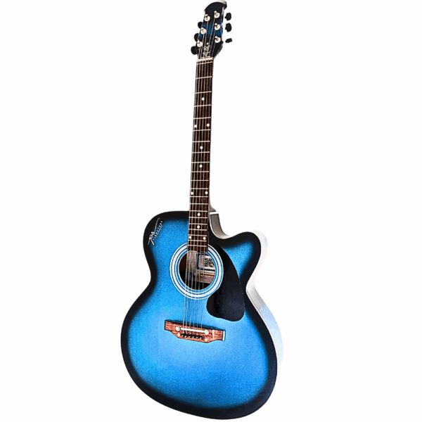PS Signature Blue Matte Acoustic Guitar - Image 4