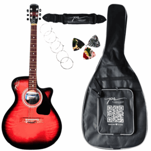 PS Signature Red Glossy Acoustic Guitar