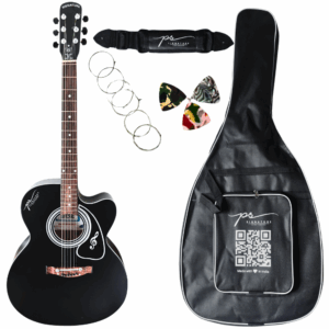 PS Signature 41 Inch Black Matte Acoustic Guitar with Mic Jack