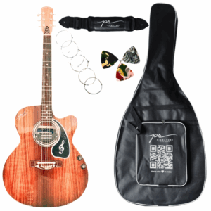 PS Signature Pure Rosewood Glossy Acoustic Guitar with Volume and Tone Control