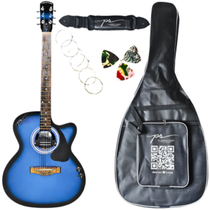 PS Signature 41 Inch Blue Matte Acoustic Guitar